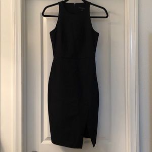 Banana republic black dress with slit